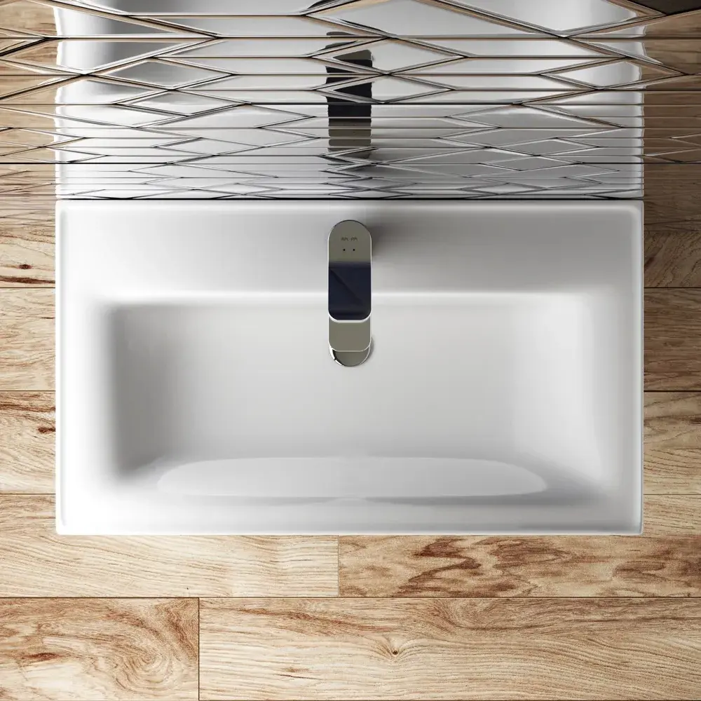 Фото 2 Раковина накладная Am.pm X-Joy S 80см цвет белый глянец