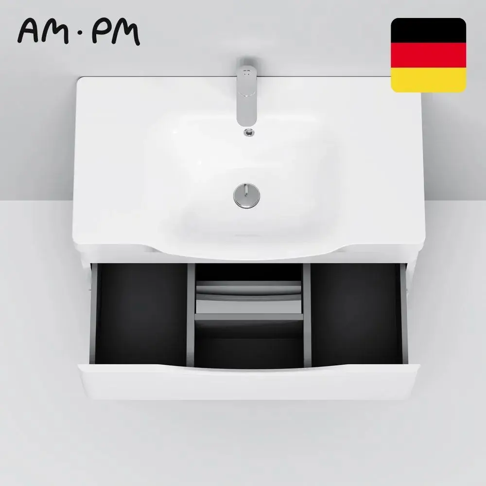 Фото 2 Раковина накладная Am.pm Like 80см цвет белый M80-WCC0802WG-F0700P22