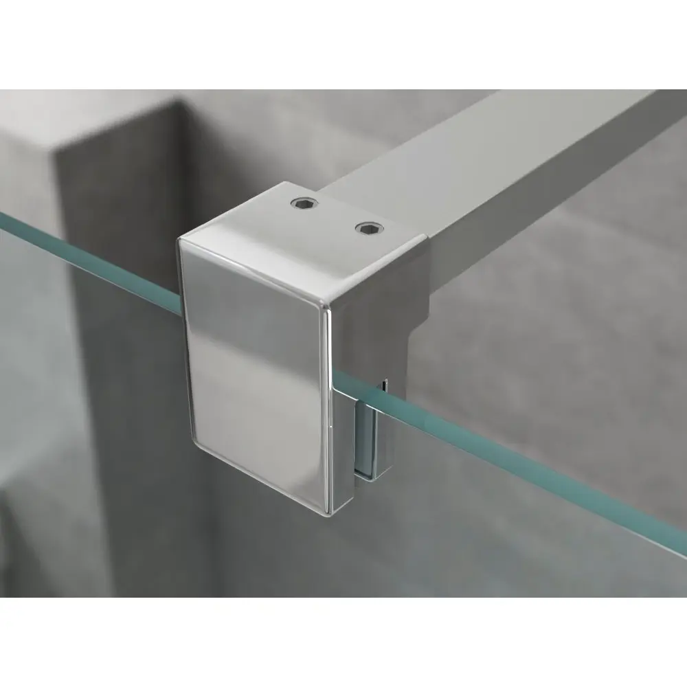 Фото 5 Душевая перегородка Ambassador 15031102 100x200см хром профиль стекло прозрачное