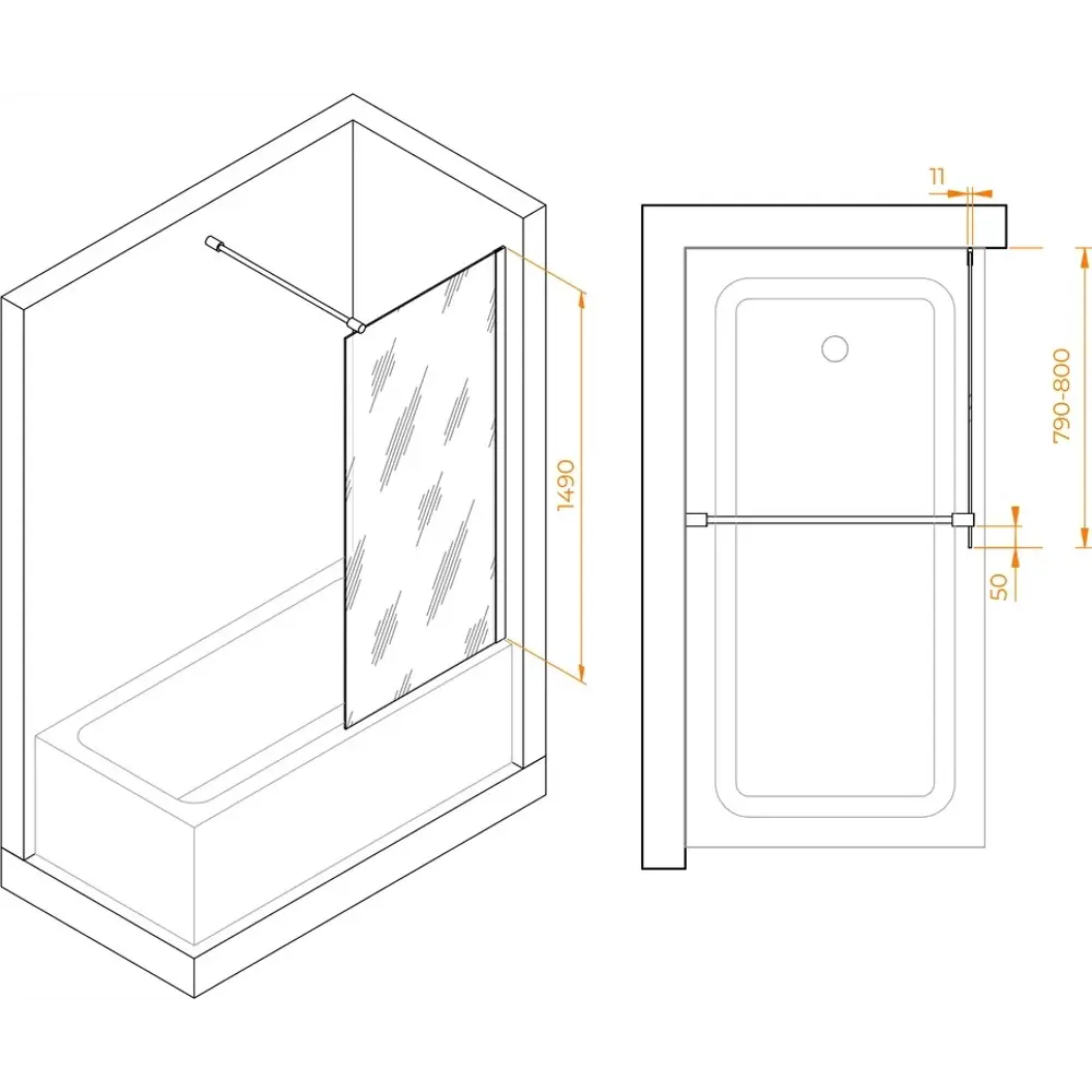 Фото 5 Ширма на ванну rgw 351105008-14 80x149см Фото 5 Ширма на ванну rgw 351105008-14 80x149см
