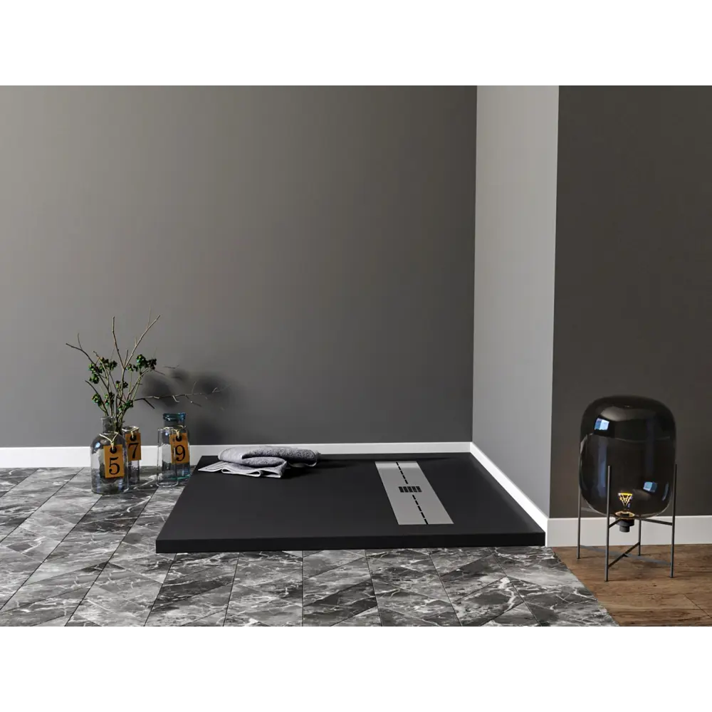 Фото 3 Душевой поддон Aquanet 425536 квадрат искусственный камень 89.5x89см