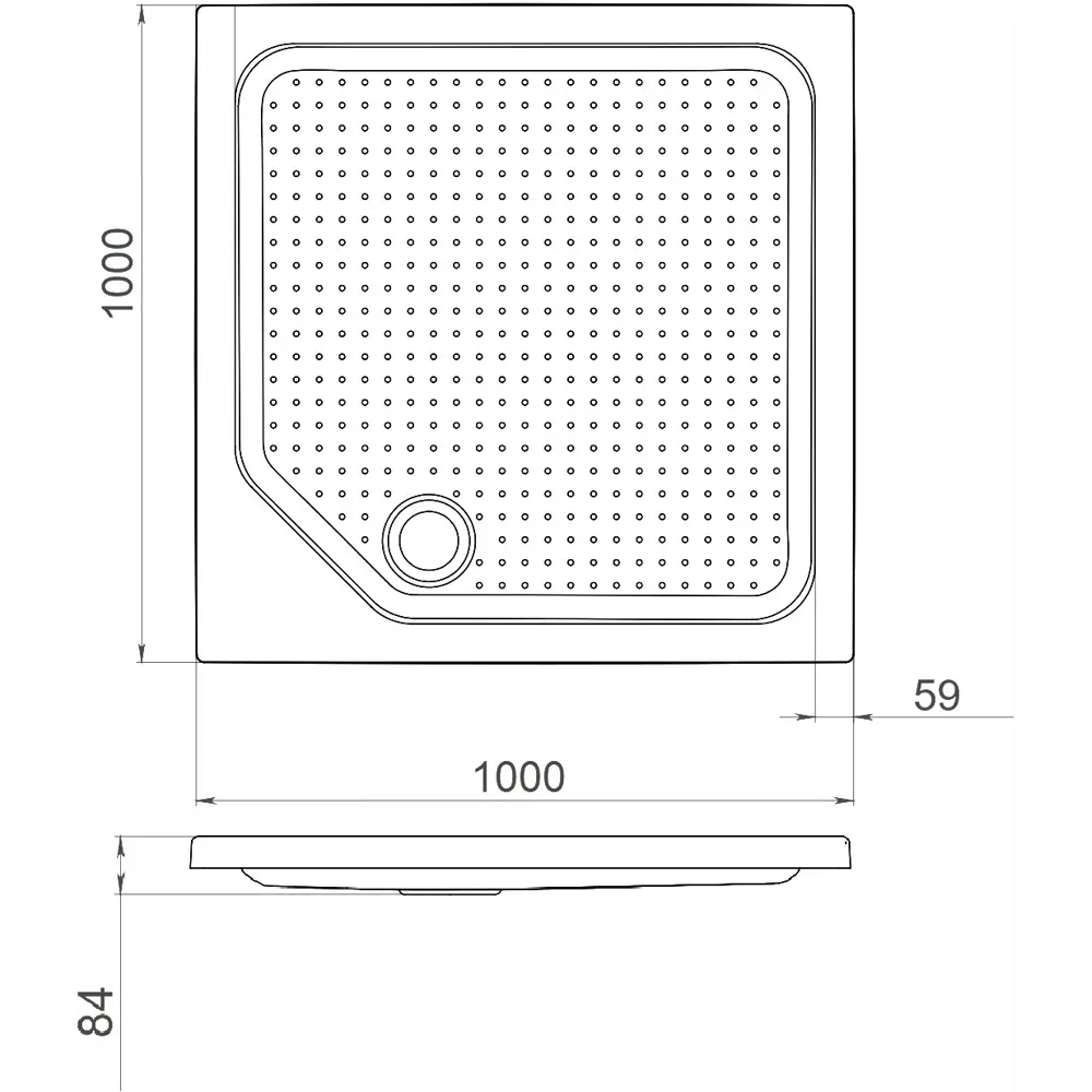 Фото 7 Душевой поддон Triton ПД27 квадрат акрил 100x100см