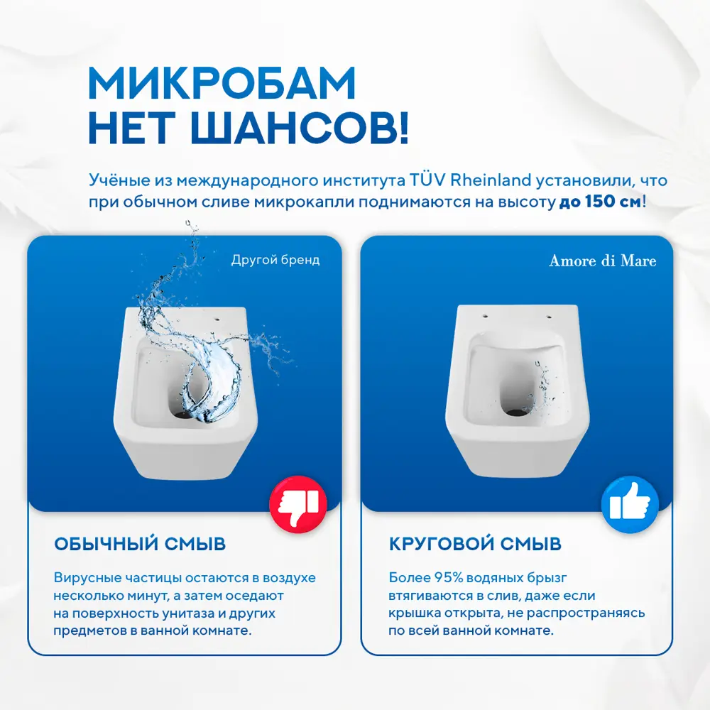 Фото 10 Инсталляция с унитазом комплект 7 в 1: инсталляция Tece 9400414 с подвесным унитазом Amore di Mare Tassaro P202 с сиденьем микролифт Фото 10 Инсталляция с унитазом комплект 7 в 1: инсталляция Tece 9400414 с подвесным унитазом Amore di Mare Tassaro P202 с сиденьем микролифт