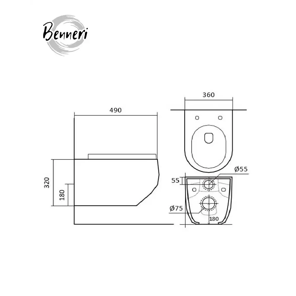 Фото 15 Комплект инсталляция и унитаз Benneri B4.53.019A.AQ1900 с кнопкой и сиденьем микролифт Фото 15 Комплект инсталляция и унитаз Benneri B4.53.019A.AQ1900 с кнопкой и сиденьем микролифт