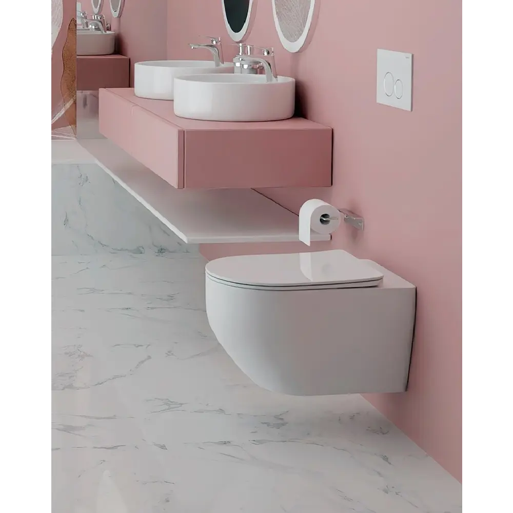 Фото 14 Комплект инсталляция и унитаз Benneri B4.53.015D.AQ1901 с кнопкой и сиденьем микролифт