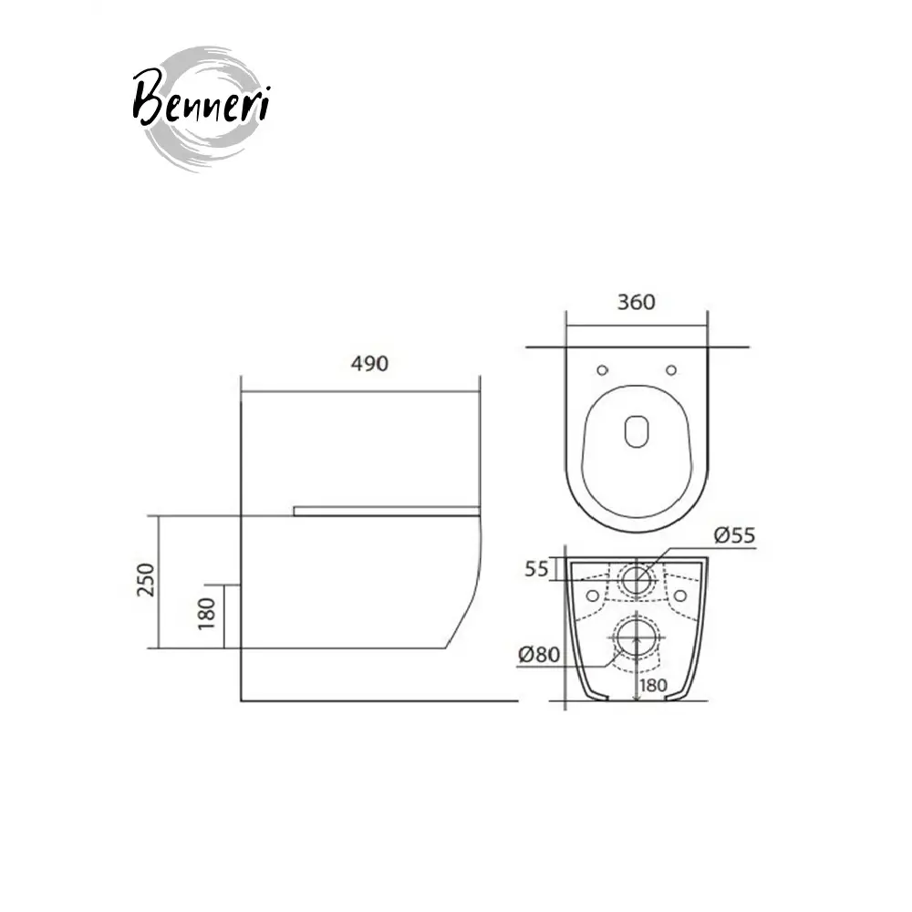 Фото 14 Комплект инсталляция и унитаз Benneri B4.53.019B.AQ1106 с кнопкой и сиденьем микролифт Фото 14 Комплект инсталляция и унитаз Benneri B4.53.019B.AQ1106 с кнопкой и сиденьем микролифт