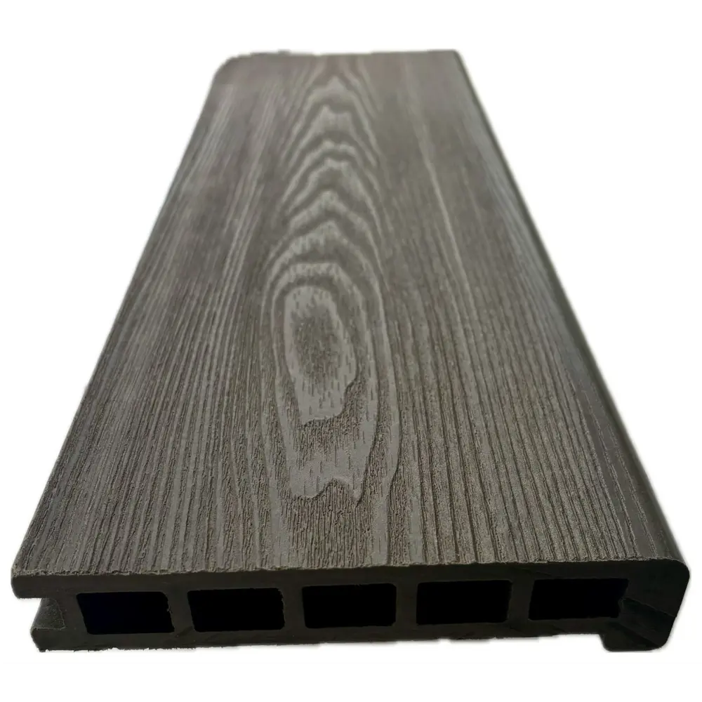 Фото Ступень ДПК Мербау 165x1000x28мм цвет венге Фото Ступень ДПК Мербау 165x1000x28мм цвет венге