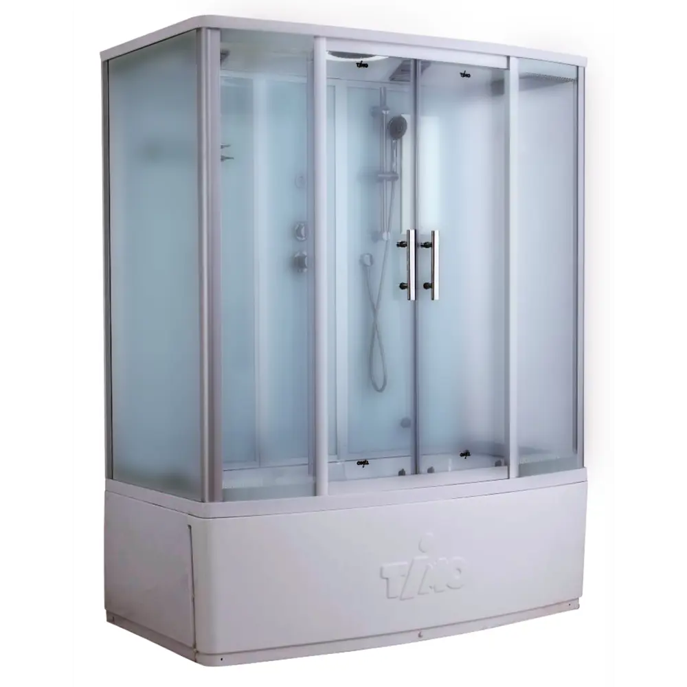 Фото Душевая кабина Timo Standart T-6650 Silver Fabric 150x88x220 с турецкой баней хамам высокий поддон полукруг Фото Душевая кабина Timo Standart T-6650 Silver Fabric 150x88x220 с турецкой баней хамам высокий поддон полукруг