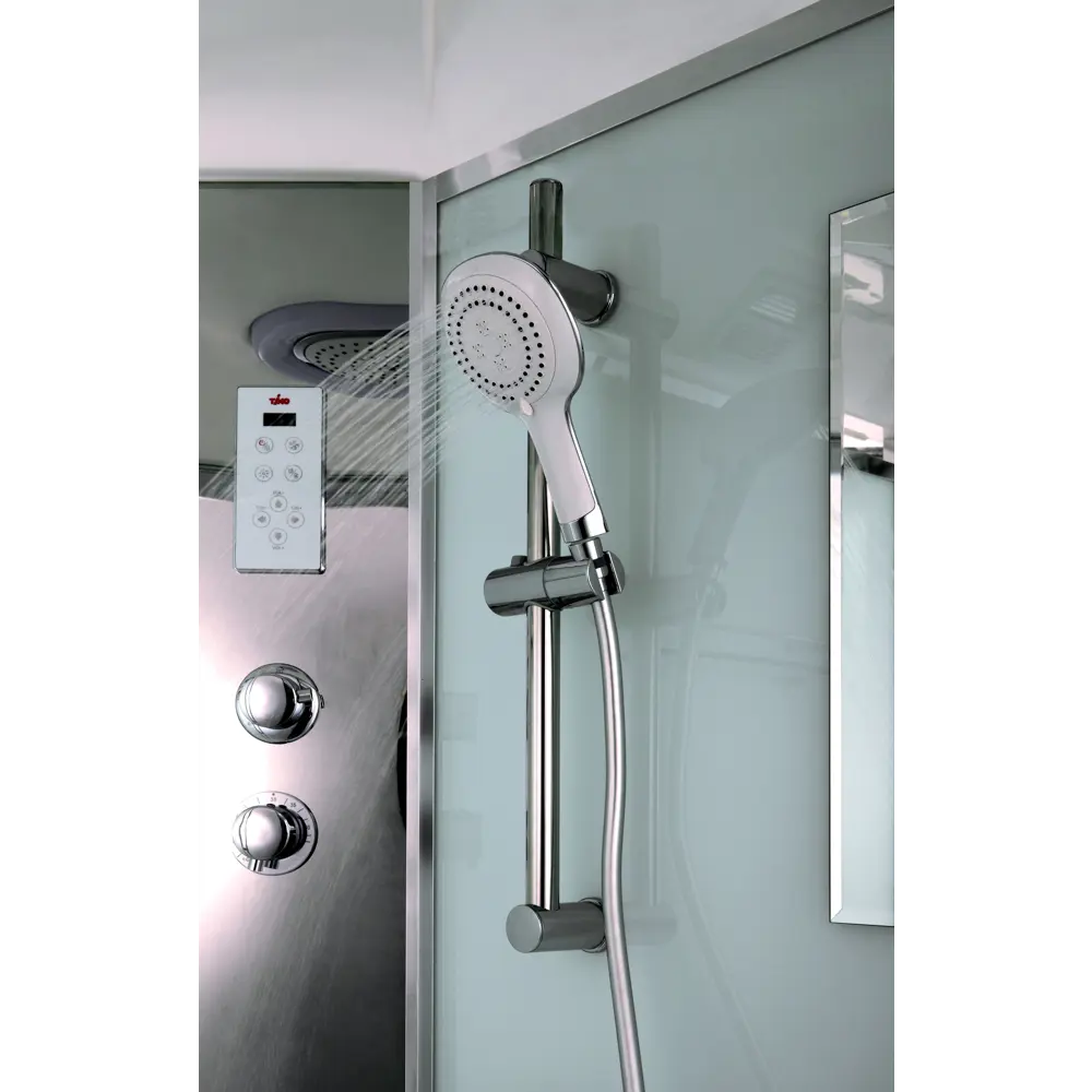 Фото 5 Душевая кабина Timo Comfort T-8890 Fabric Glass 90x90x220 средний поддон 1/4 круга Фото 5 Душевая кабина Timo Comfort T-8890 Fabric Glass 90x90x220 средний поддон 1/4 круга