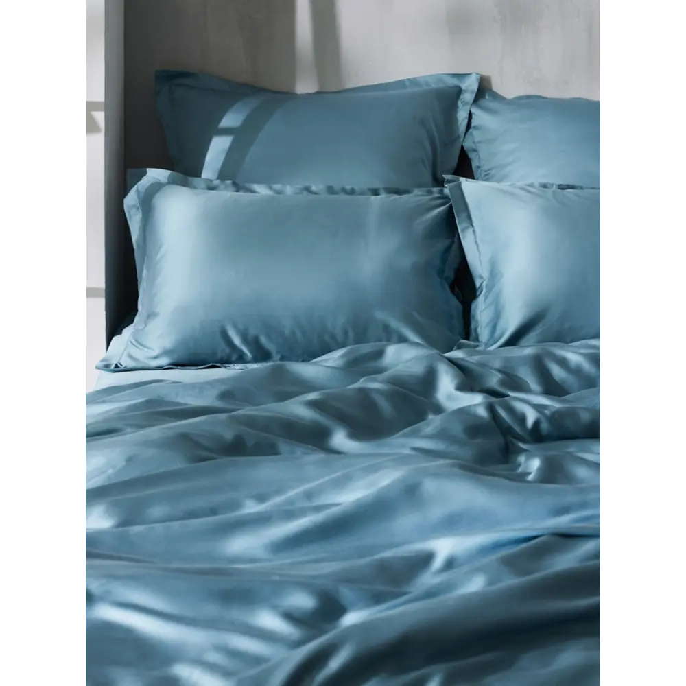 Фото 4 Пододеяльник Sima-land home Tencel 10285315 220x150 см хлопок цвет серо-голубой Фото 4 Пододеяльник Sima-land home Tencel 10285315 220x150 см хлопок цвет серо-голубой