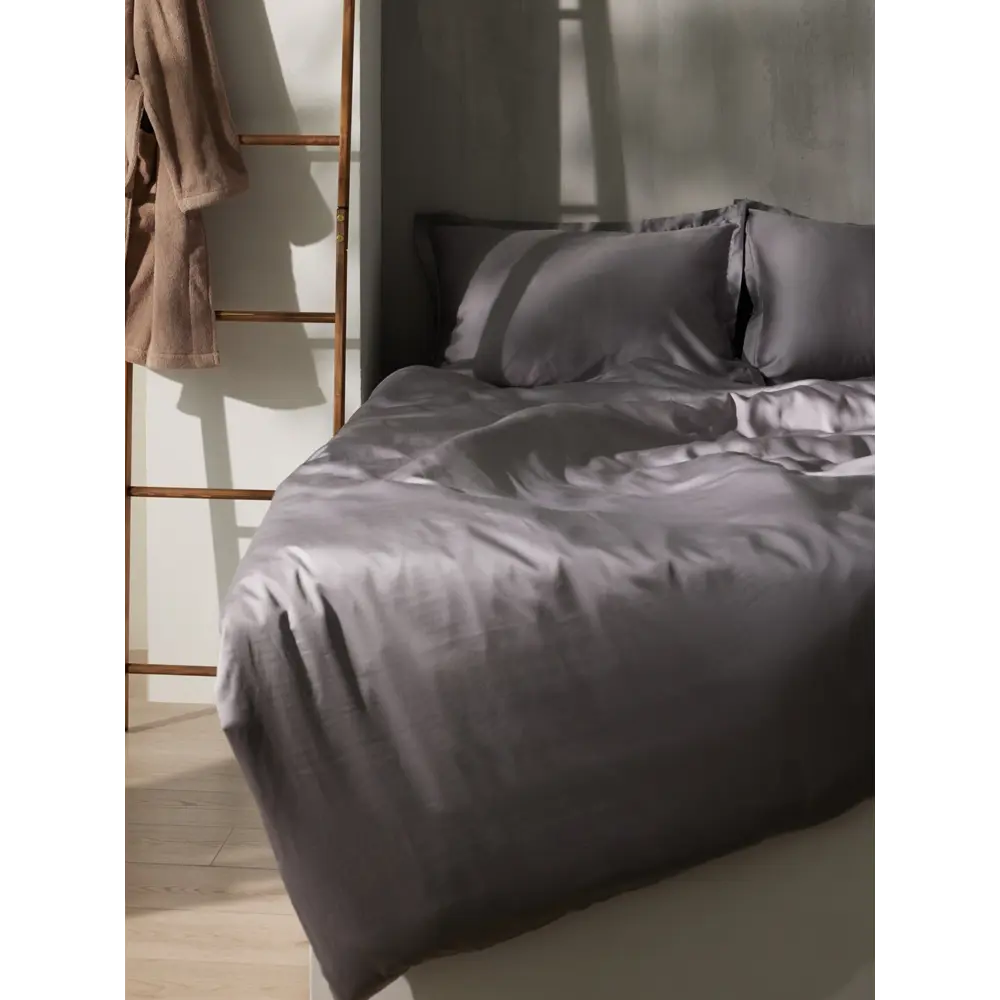 Фото 8 Пододеяльник Sima-land home Tencel 10285287 220x180 см хлопок цвет серый Фото 8 Пододеяльник Sima-land home Tencel 10285287 220x180 см хлопок цвет серый