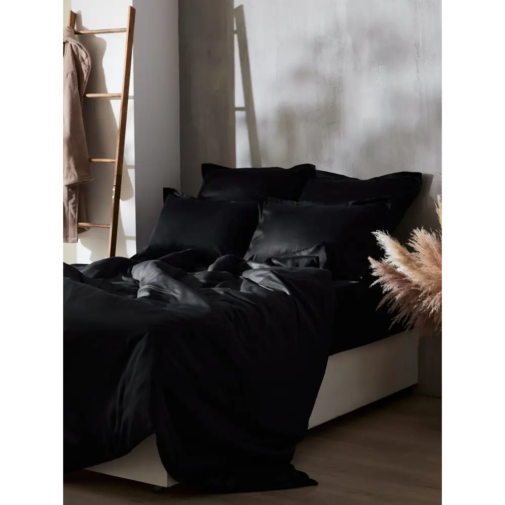 Фото 8 Пододеяльник Sima-land home Tencel 10285374 220x180 см хлопок цвет черный Фото 8 Пододеяльник Sima-land home Tencel 10285374 220x180 см хлопок цвет черный