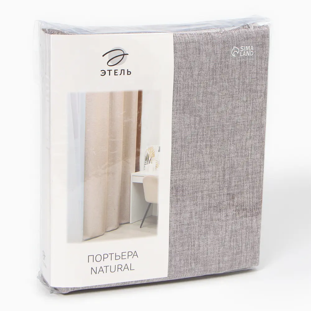 Фото 10 Штора на шторной ленте Этель 10181966 145x265 см цвет серый Фото 10 Штора на шторной ленте Этель 10181966 145x265 см цвет серый