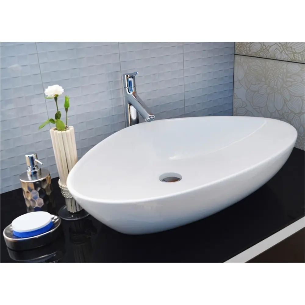 Фото 2 Раковина накладная Ceramalux 9062 358057 67x44 см Фото 2 Раковина накладная Ceramalux 9062 358057 67x44 см