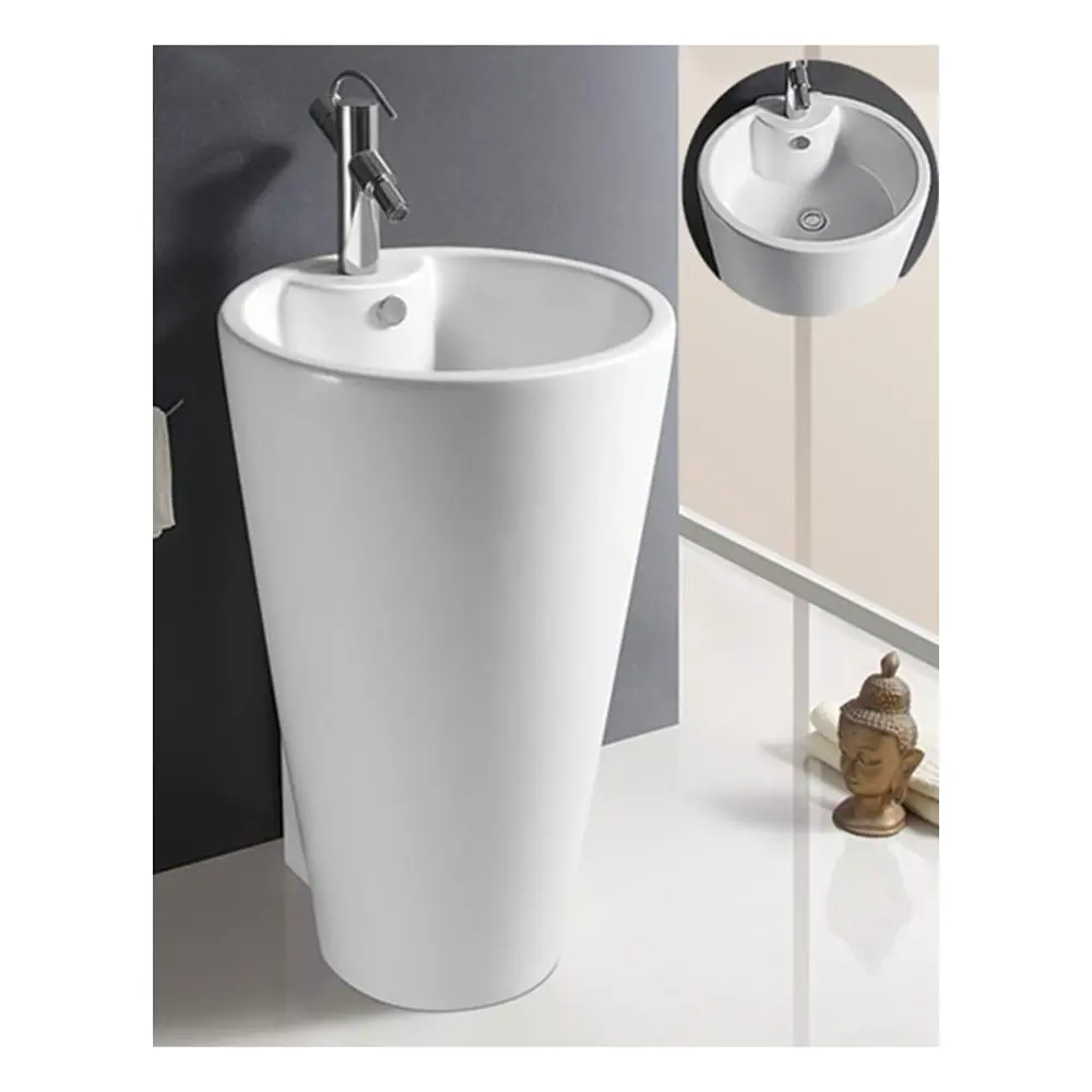 Фото 2 Раковина Ceramalux B134B 52x50 см цвет белый Фото 2 Раковина Ceramalux B134B 52x50 см цвет белый