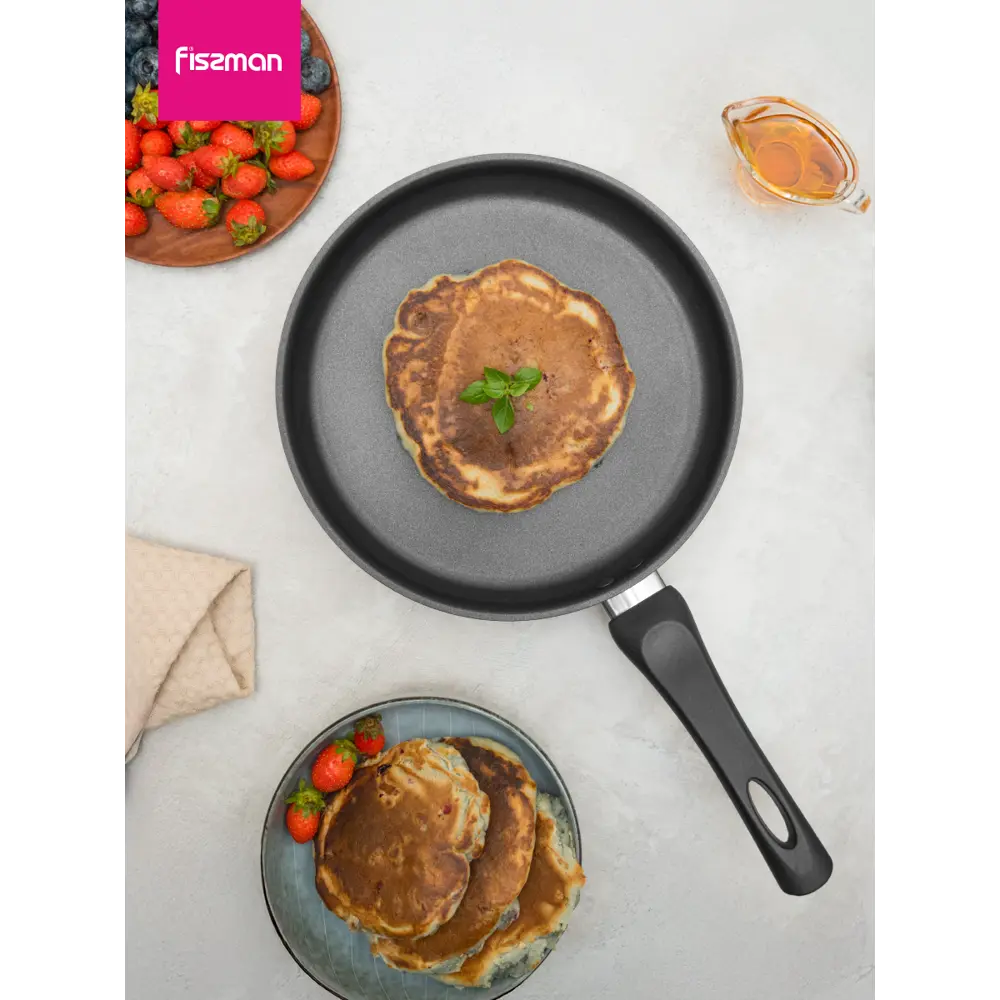 Фото 14 Сковорода Fissman Сковорода блинная с антипригарным покрытием 24 см tricia 24 см без крышки нержавеющая сталь цвет серый / серебристый Фото 14 Сковорода Fissman Сковорода блинная с антипригарным покрытием 24 см tricia 24 см без крышки нержавеющая сталь цвет серый / серебристый