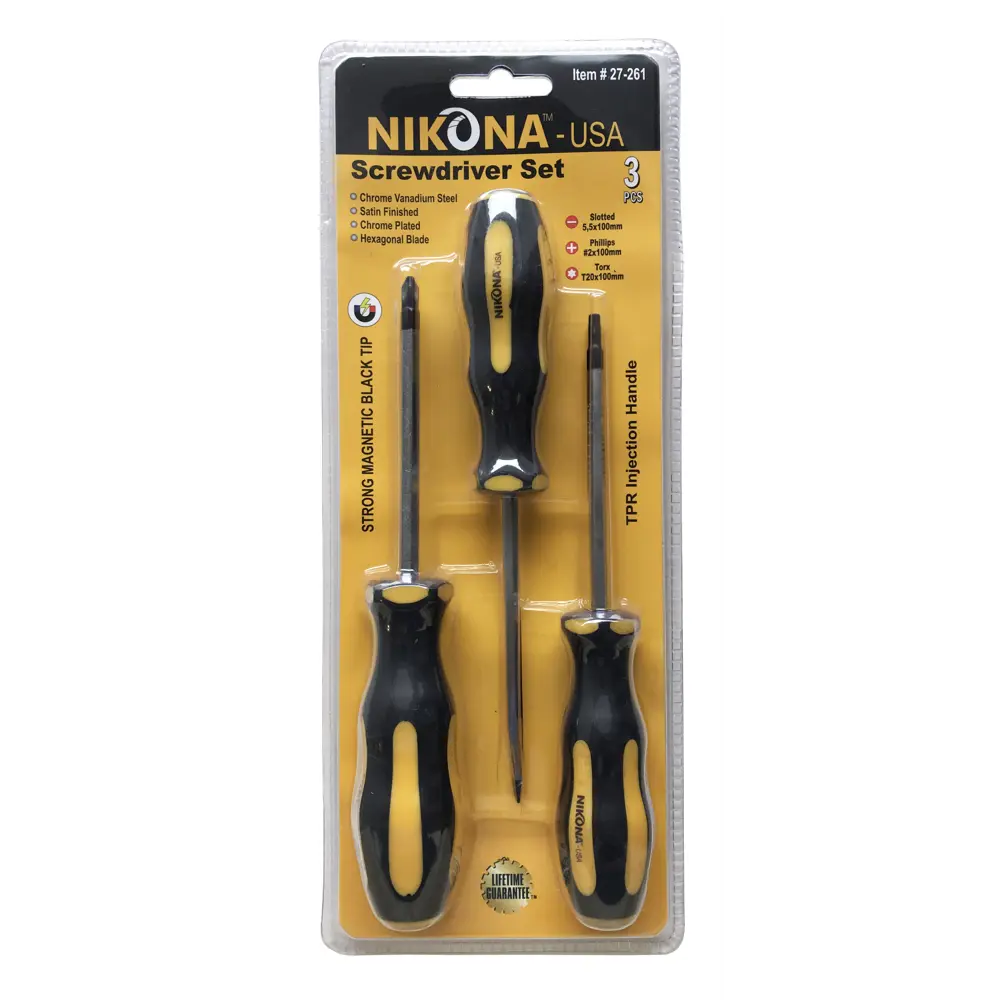 Фото Набор отверток Nikona 27-261, 3 шт Фото Набор отверток Nikona 27-261, 3 шт