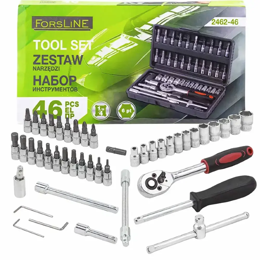 Фото Набор инструментов Forsline FL-2462-46, 46 предметов