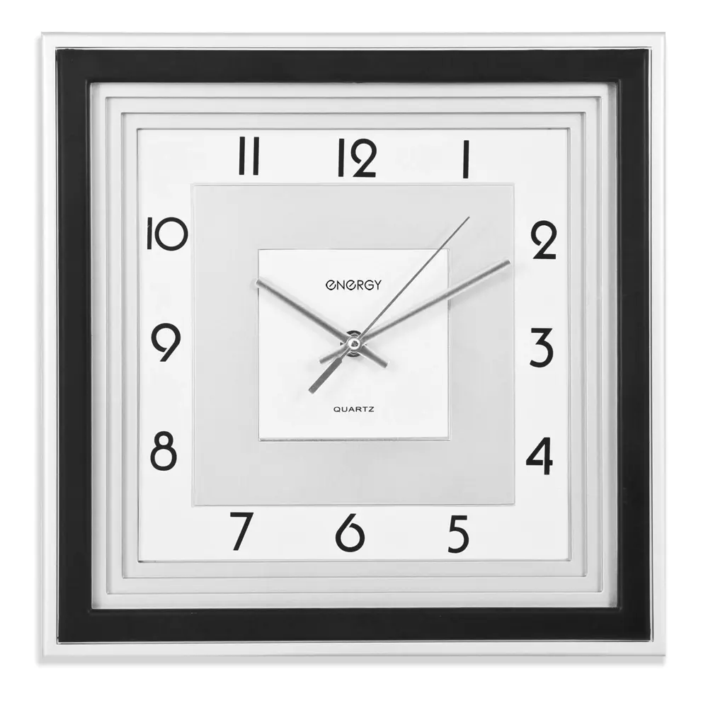 Фото Часы настенные кварцевые Energy модель ЕС-11 квадратные Фото Часы настенные кварцевые Energy модель ЕС-11 квадратные