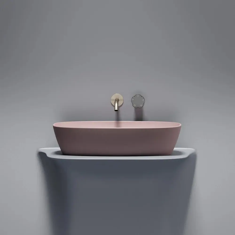 Фото 6 Раковина накладная Ceramica Nova Element CN6049MP розовая матовая 60см Фото 6 Раковина накладная Ceramica Nova Element CN6049MP розовая матовая 60см