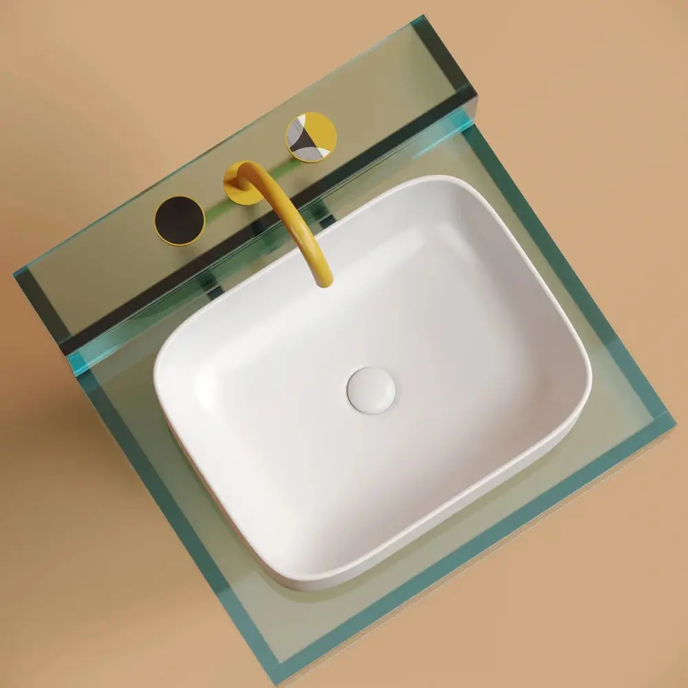 Фото 4 Раковина накладная Ceramica Nova Element CN6052MW белая матовая 50.50см Фото 4 Раковина накладная Ceramica Nova Element CN6052MW белая матовая 50.50см