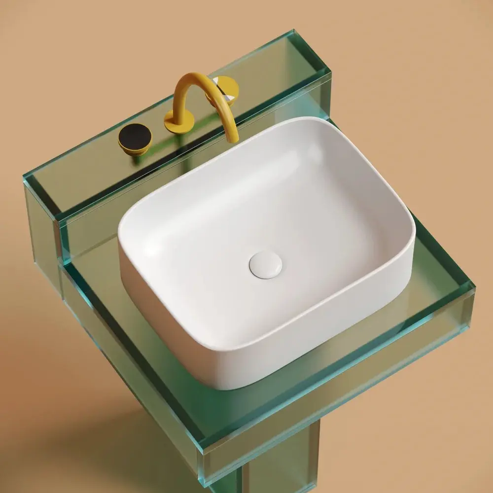Фото 6 Раковина накладная Ceramica Nova Element CN6052MW белая матовая 50.50см Фото 6 Раковина накладная Ceramica Nova Element CN6052MW белая матовая 50.50см