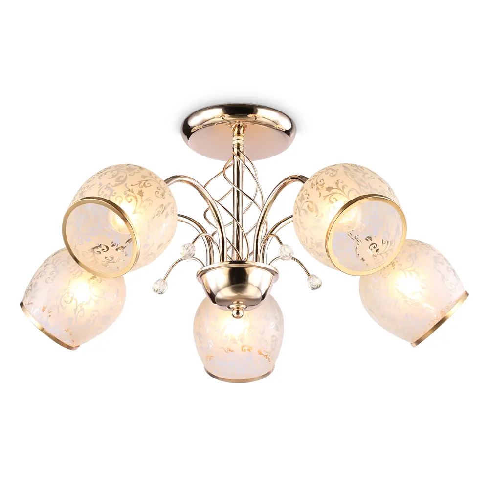 Фото Люстра потолочная Ambrella light Traditional Tr3189 5 ламп 12 м² цвет золото Фото Люстра потолочная Ambrella light Traditional Tr3189 5 ламп 12 м² цвет золото