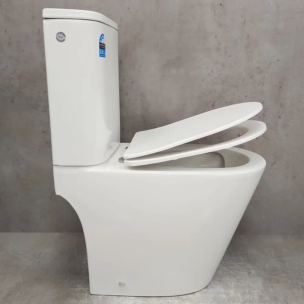 Фото 6 Унитаз-компакт Bloomix Lime 3.0 AD3055T/UF1 безободковый торнадо Фото 6 Унитаз-компакт Bloomix Lime 3.0 AD3055T/UF1 безободковый торнадо