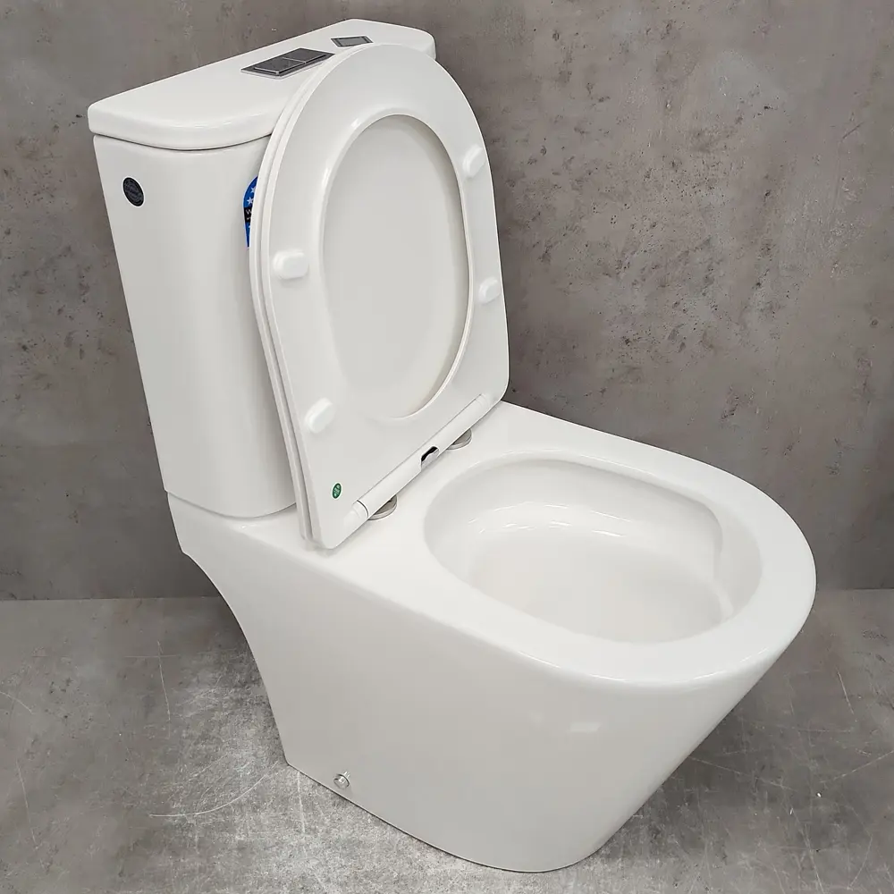 Фото 3 Унитаз-компакт Bloomix Lime 3.0 AD3055T/UF1 безободковый торнадо Фото 3 Унитаз-компакт Bloomix Lime 3.0 AD3055T/UF1 безободковый торнадо