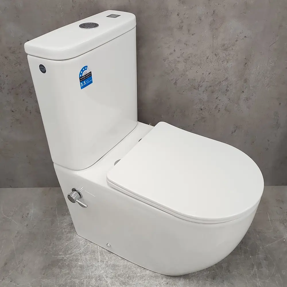 Фото 3 Унитаз-компакт Bloomix Major AD3089RSB/UF1 Ceramic+ безободковый с функцией биде и смесителем Фото 3 Унитаз-компакт Bloomix Major AD3089RSB/UF1 Ceramic+ безободковый с функцией биде и смесителем