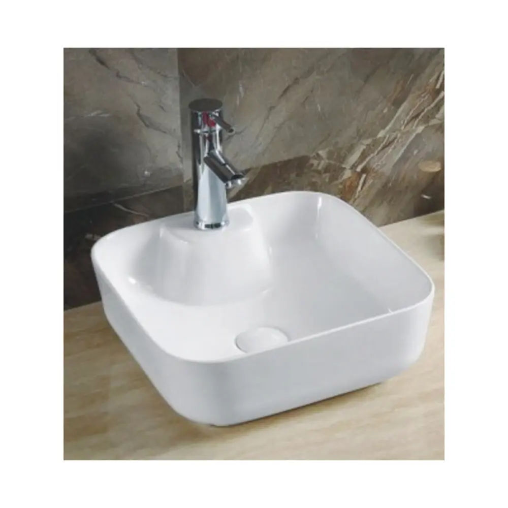 Фото 2 Раковина накладная CeramaLux 40 9443 белая Фото 2 Раковина накладная CeramaLux 40 9443 белая