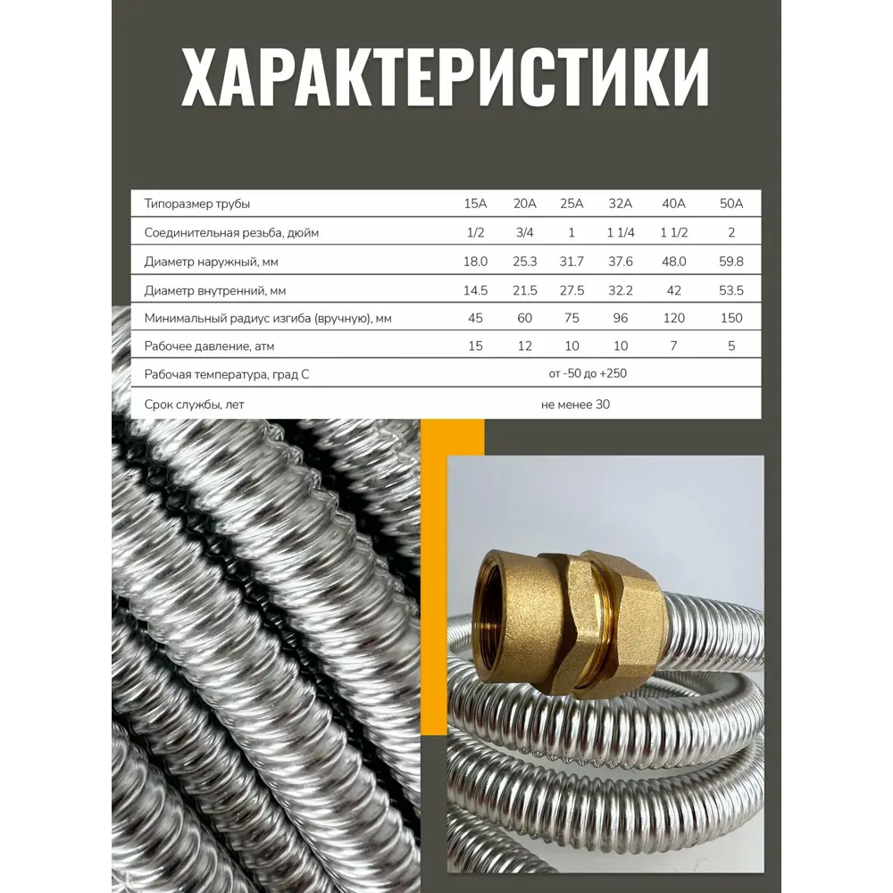 Фото 2 Гофрированная труба из нержавеющей стали Stacort 15A бухта 20 м отожженная SS 304 ТО-15-20 м Фото 2 Гофрированная труба из нержавеющей стали Stacort 15A бухта 20 м отожженная SS 304 ТО-15-20 м