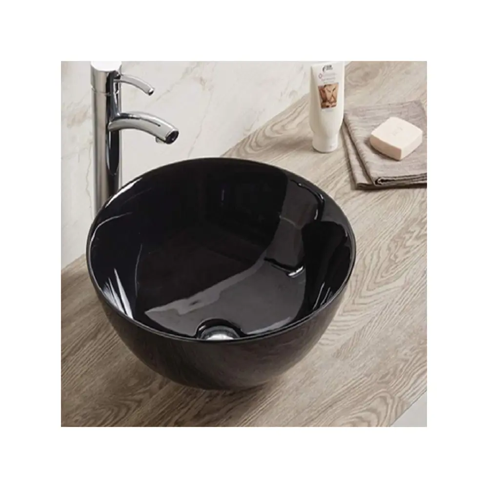 Фото 3 Раковина накладная CeramaLux 41 104B черная Фото 3 Раковина накладная CeramaLux 41 104B черная