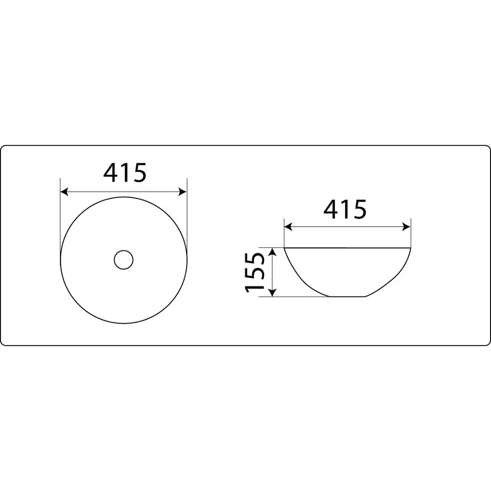 Фото 4 Раковина накладная CeramaLux 41 104B черная Фото 4 Раковина накладная CeramaLux 41 104B черная