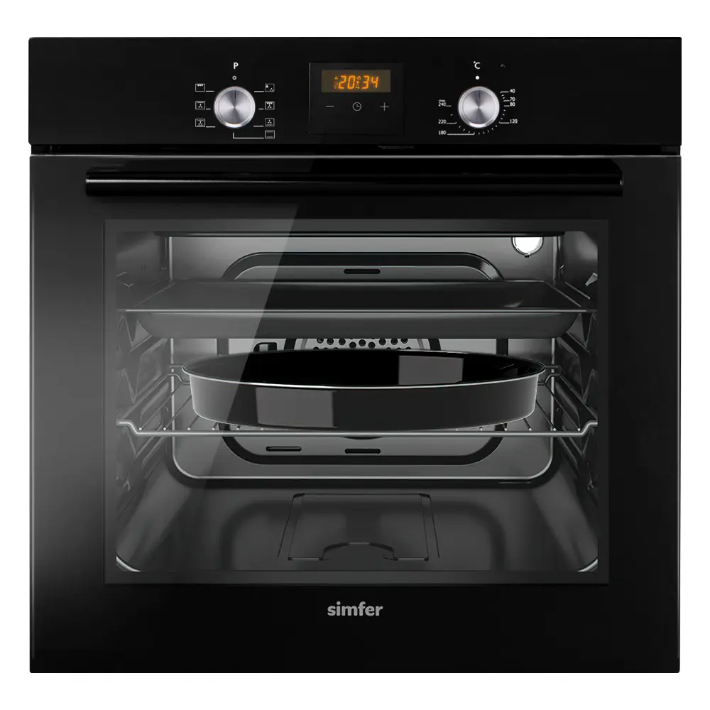Фото 20 Электрический встраиваемый духовой шкаф Simfer B6EB56024 60х59.5х56.5 см цвет черный Фото 20 Электрический встраиваемый духовой шкаф Simfer B6EB56024 60х59.5х56.5 см цвет черный