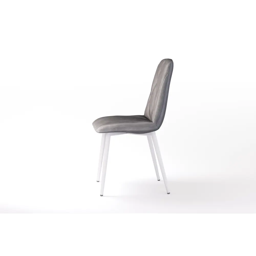 Фото 3 Стул М-трейд 110287-2 45x86.5x52 см велюр цвет серый Фото 3 Стул М-трейд 110287-2 45x86.5x52 см велюр цвет серый