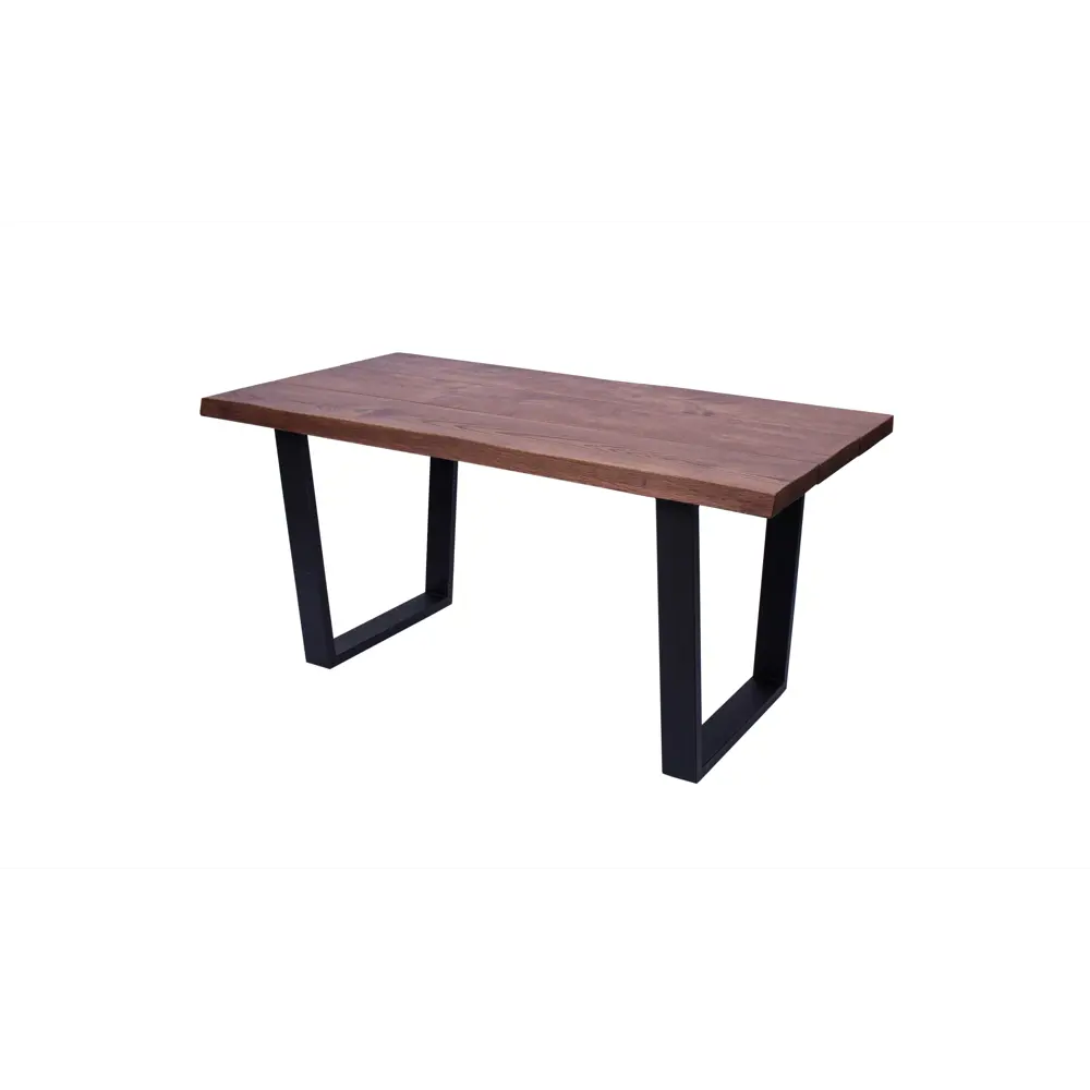 Фото Стол прямоугольный М-трейд 160x80 см массив дерева цвет мореный дуб Фото Стол прямоугольный М-трейд 160x80 см массив дерева цвет мореный дуб