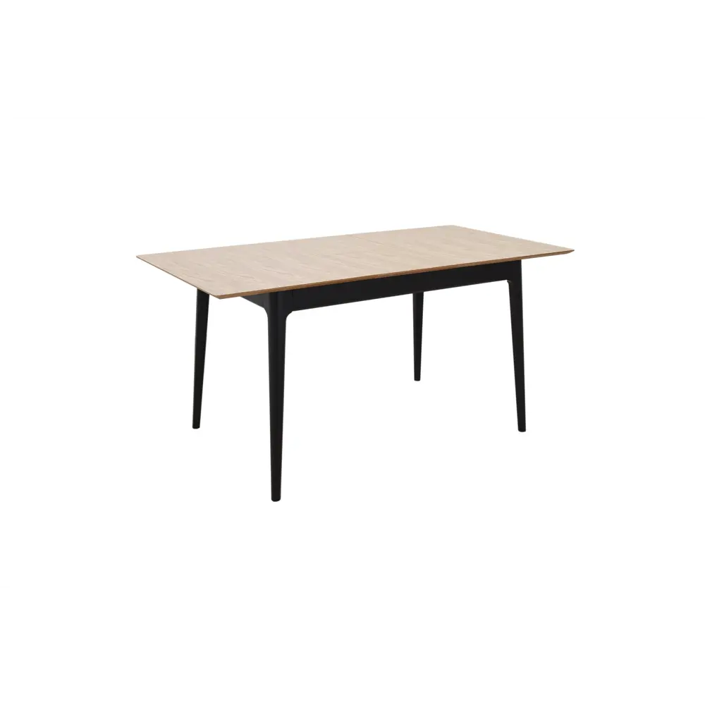 Фото 6 Раздвижной прямоугольный Aurora 120x155 см шпон цвет дуб светлый/черн. Фото 6 Раздвижной прямоугольный Aurora 120x155 см шпон цвет дуб светлый/черн.