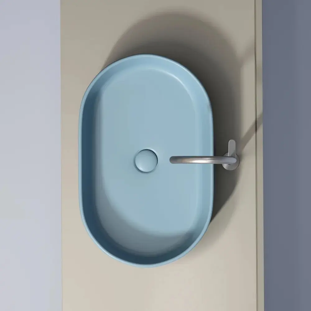 Фото 2 Раковина накладная Ceramica Nova Element CN6048ML голубая матовая 60.80см Фото 2 Раковина накладная Ceramica Nova Element CN6048ML голубая матовая 60.80см