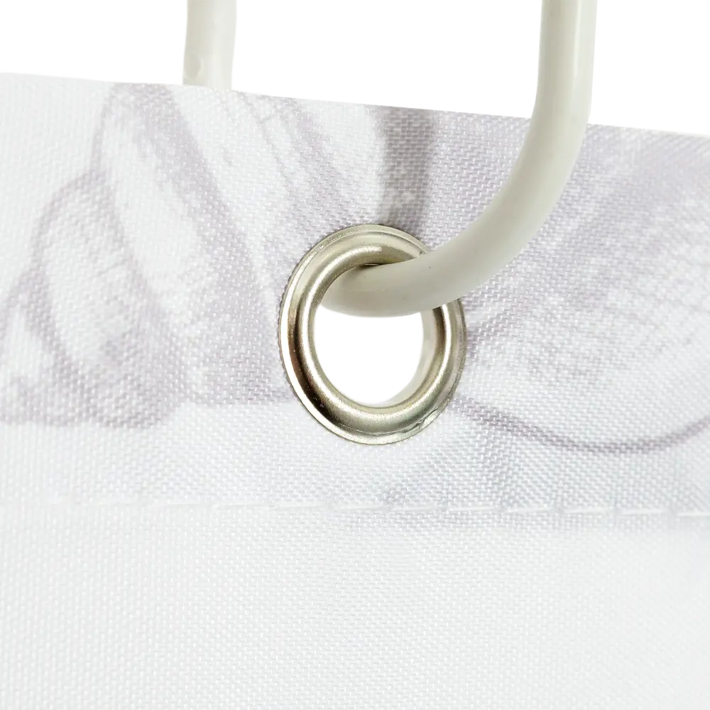 Фото 5 Штора для ванной Fixsen Laguna 180x200 см полиэстер цвет белый Фото 5 Штора для ванной Fixsen Laguna 180x200 см полиэстер цвет белый