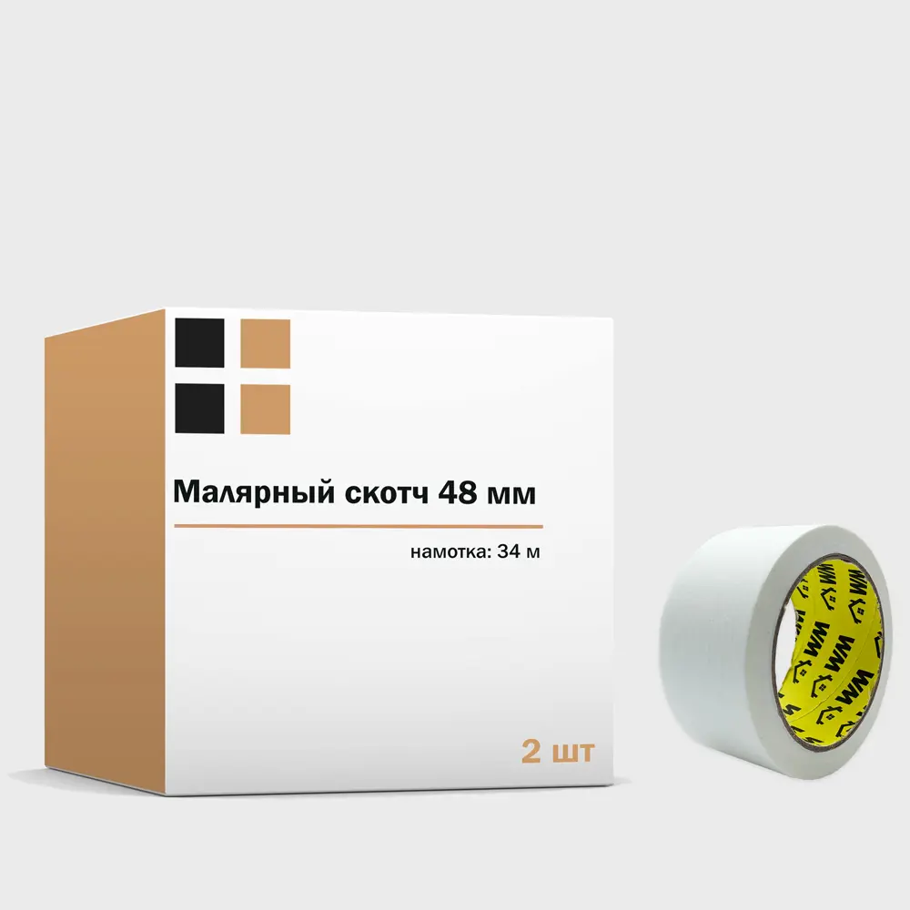 Фото Малярная лента 48мм х 34м 2 шт
