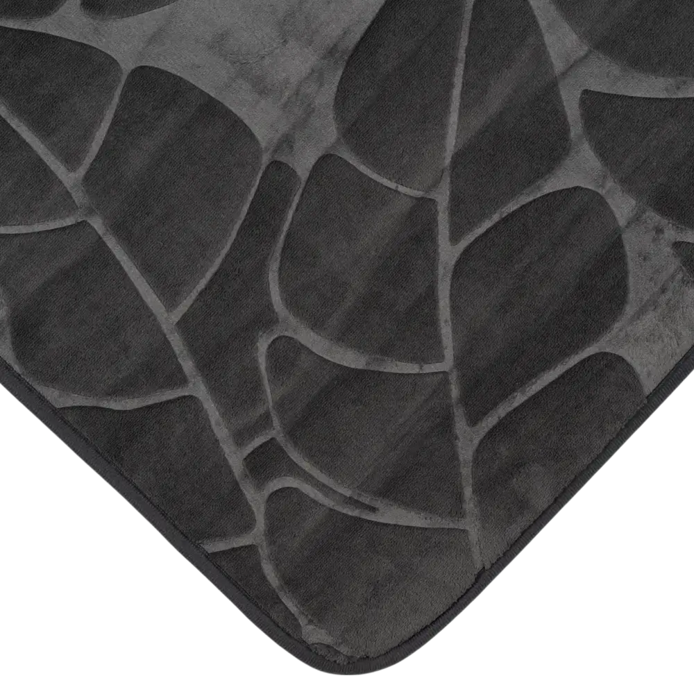 Фото 3 Коврик для ванной Vidage Тропик 50x80 см цвет темно-серый Фото 3 Коврик для ванной Vidage Тропик 50x80 см цвет темно-серый