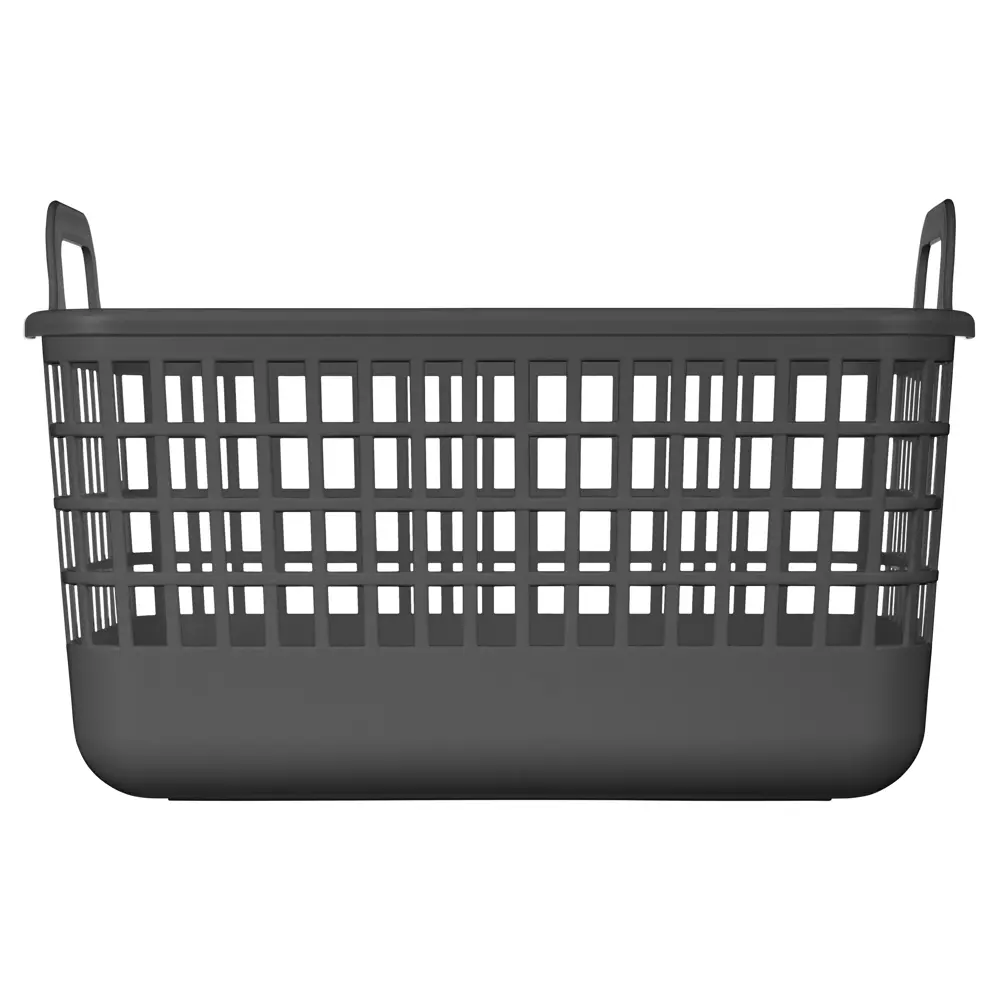 Фото 2 Корзина Анапа 12л прямоугольная цвет серый