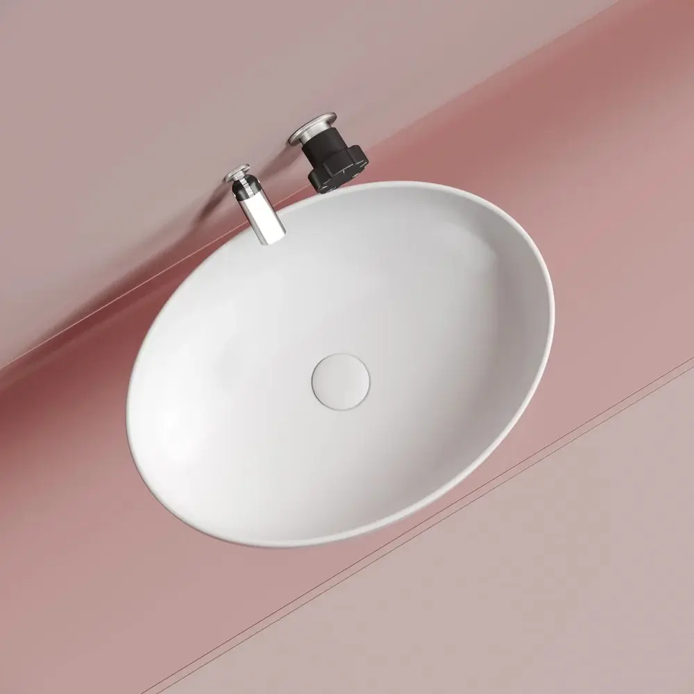 Фото 3 Раковина накладная Ceramica Nova Element CN6056MW 50.20x36.30 см цвет белый Фото 3 Раковина накладная Ceramica Nova Element CN6056MW 50.20x36.30 см цвет белый
