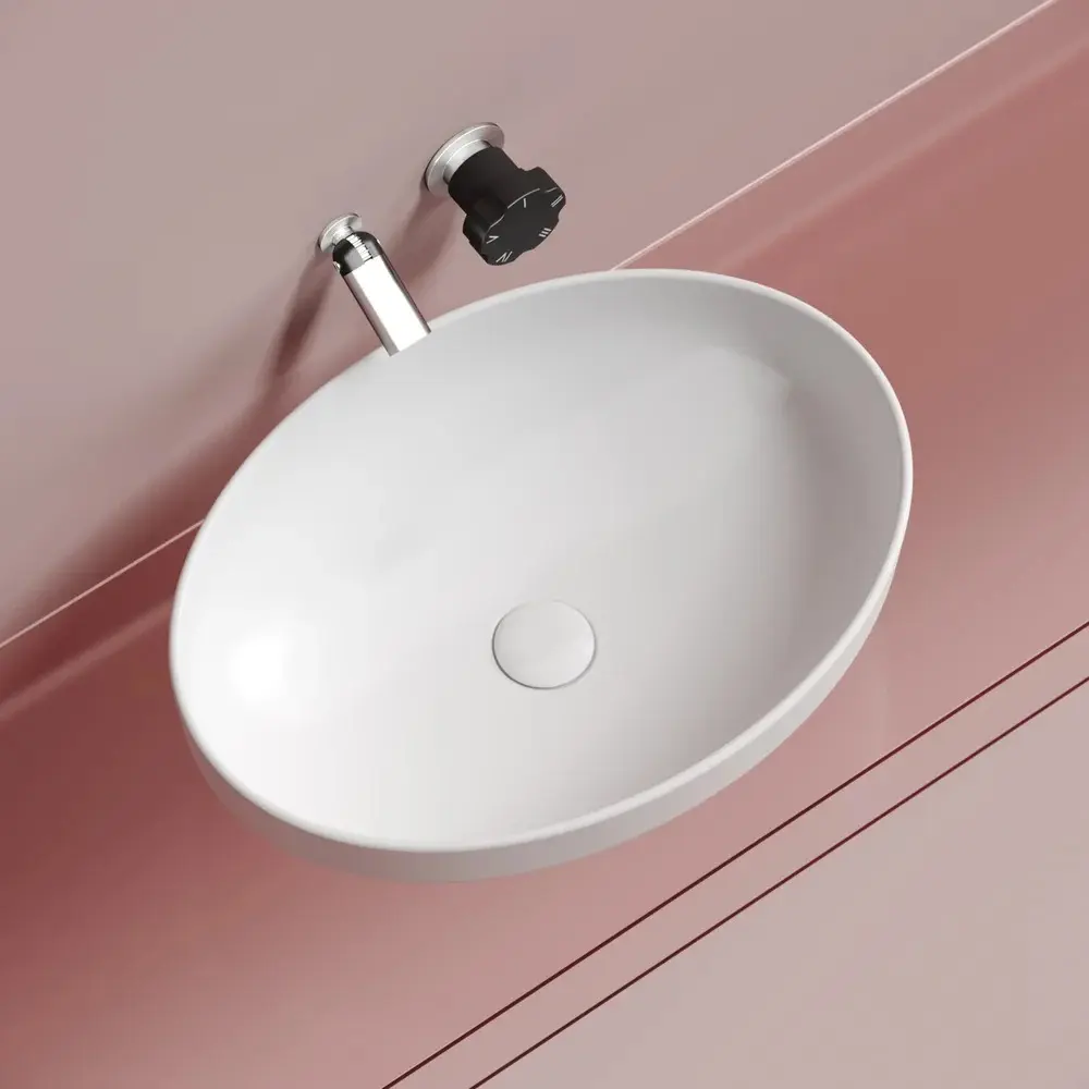 Фото 10 Раковина накладная Ceramica Nova Element CN6056MW 50.20x36.30 см цвет белый Фото 10 Раковина накладная Ceramica Nova Element CN6056MW 50.20x36.30 см цвет белый