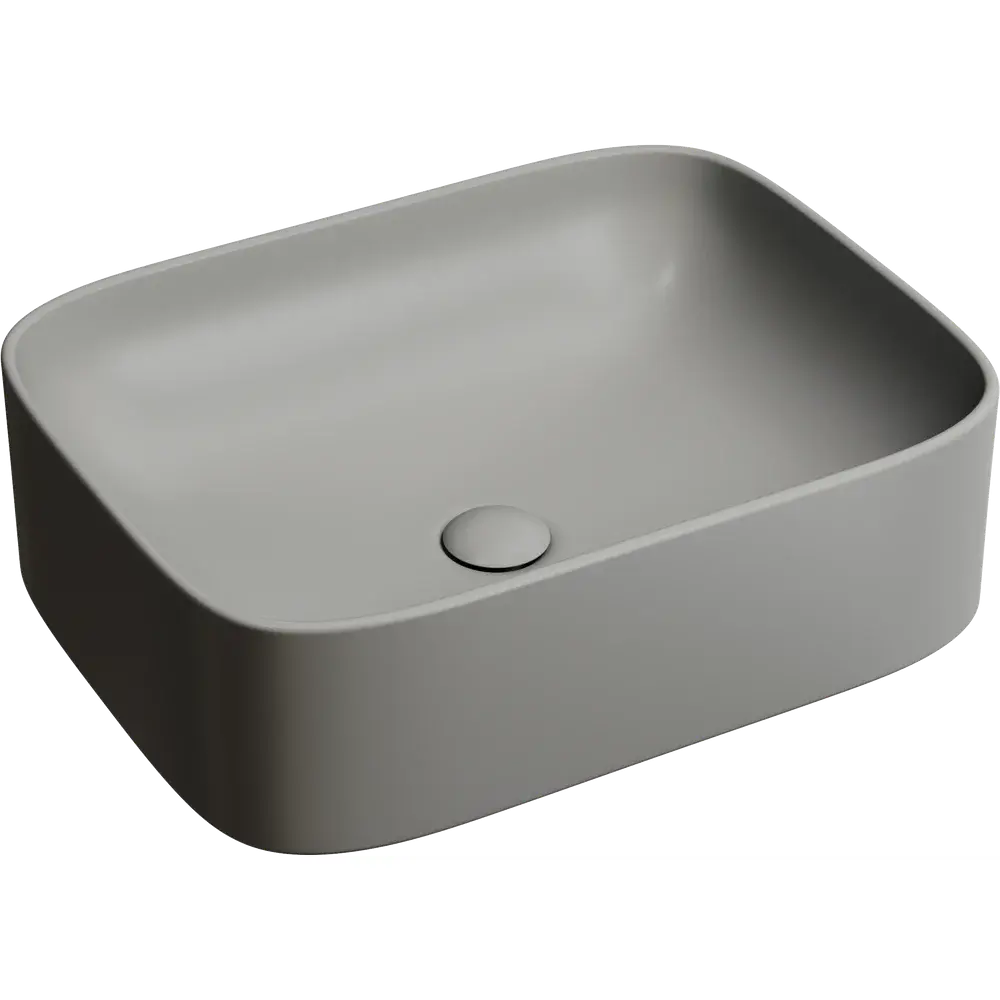 Фото Раковина накладная Ceramica Nova Element CN6052MH 50.50x38 см цвет серый Фото Раковина накладная Ceramica Nova Element CN6052MH 50.50x38 см цвет серый
