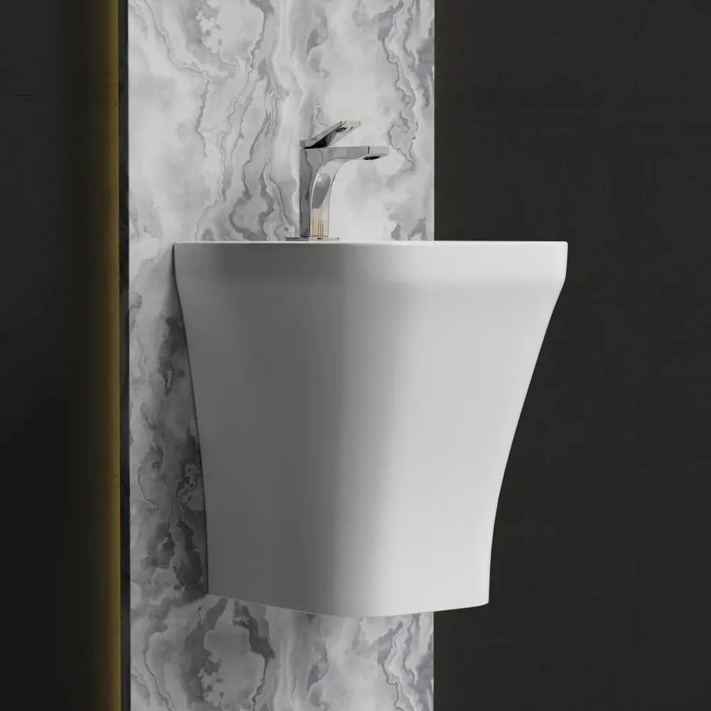 Фото 8 Раковина подвесная Ceramica Nova Dion CN6067 36.50x40.60 см цвет белый Фото 8 Раковина подвесная Ceramica Nova Dion CN6067 36.50x40.60 см цвет белый