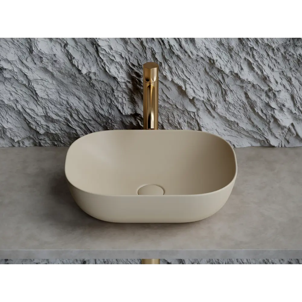 Фото 3 Раковина накладная Ceramica Nova Element CN6009MC 45.50x32.50 см цвет бежевый Фото 3 Раковина накладная Ceramica Nova Element CN6009MC 45.50x32.50 см цвет бежевый