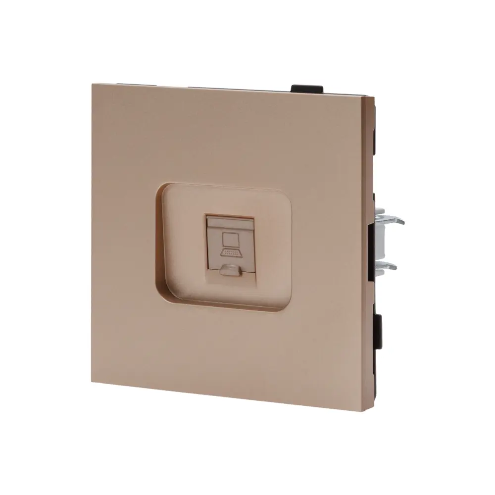 Фото Розетка встраиваемая Altech 07362 цвет шампань