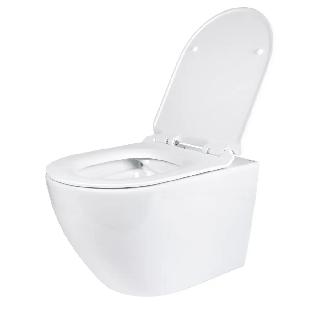 Фото 10 Унитаз подвесной BOND Oval F01-10Long безободковый с сиденьем микролифт Фото 10 Унитаз подвесной BOND Oval F01-10Long безободковый с сиденьем микролифт